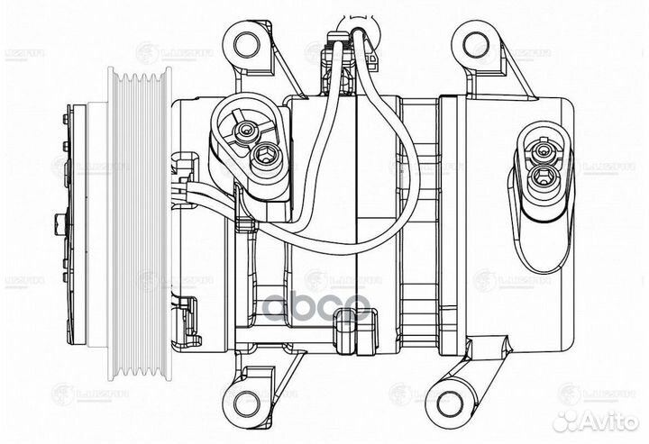 Компрессор кондиционера mitsubishi pajero sport