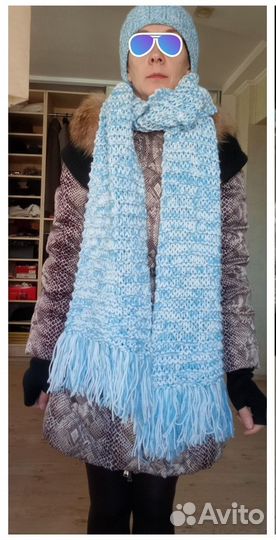 Шапка и шарф комплект