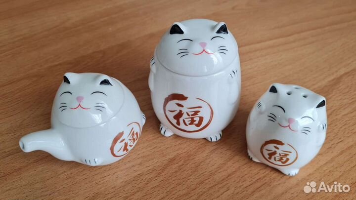 Фарфоровые статуэтки Япония набор для специй