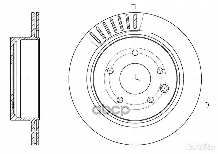 Диск тормозной вентилируемый G-brake GR-20891
