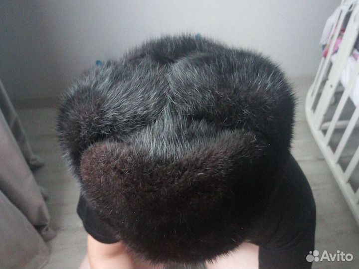 Норковая шапка мужская новая 58