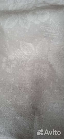 Лен жаккард СССР ткань винтаж