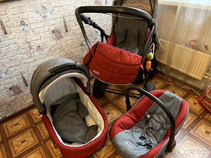 Прогулочная коляска с автолюлькой