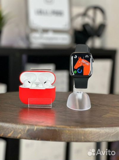 Airpods 2/3/pro/2+Apple watch 8/9 Комплект 2 в 1