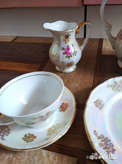 Сервиз чайный роза гдр