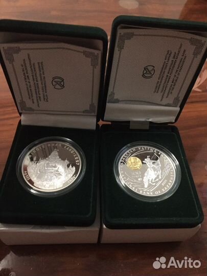 Серебряная монета Чингиз хан