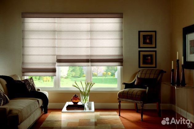 Римские шторы с электроприводом на заказ