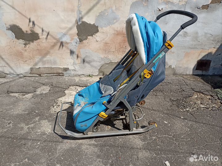 Зимние санки - коляска детские Nika