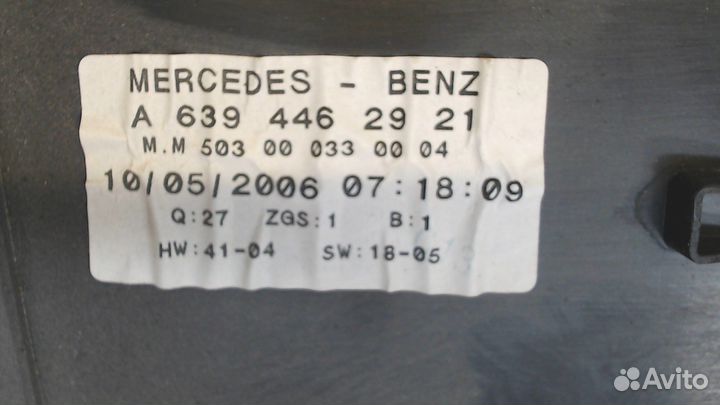 Щиток приборов Mercedes Vito W639, 2006