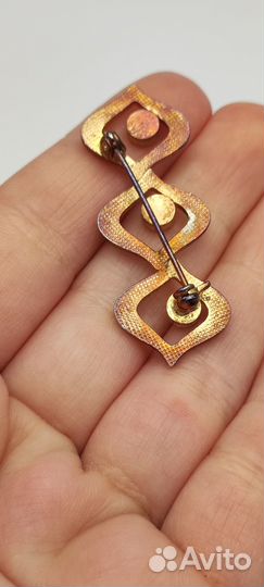 Брошь винтажная 1960-1980-е гг. №28 217 Размер и с