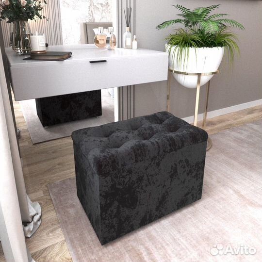 Пуфик в прихожую с ящиком