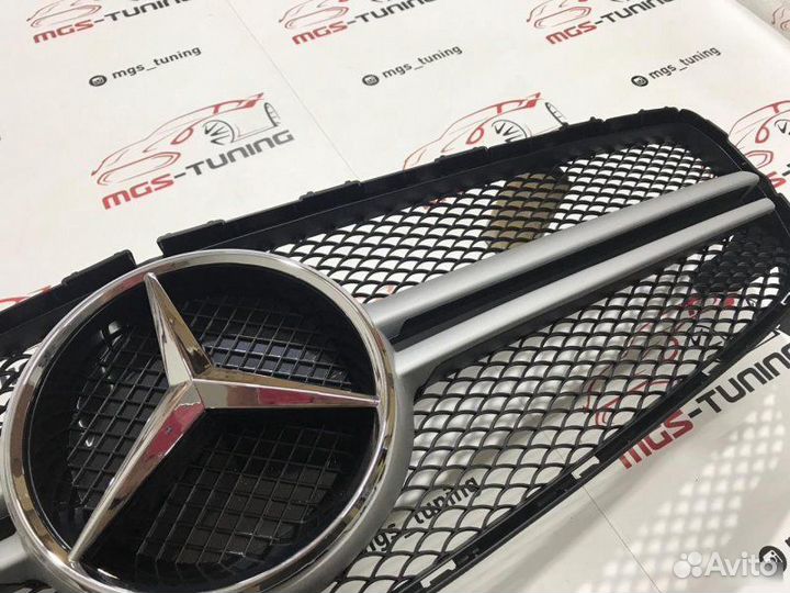 Решетка Mercedes A-class w176 AMG 45 Silver