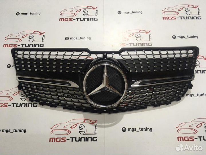 Решетка на Mercedes GLK 12-15г. Diamond