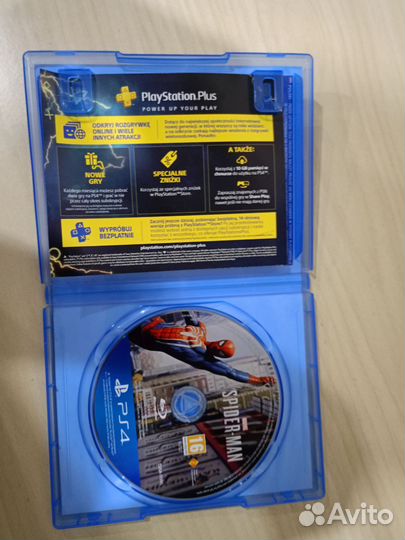 Диск на ps4 человек паук