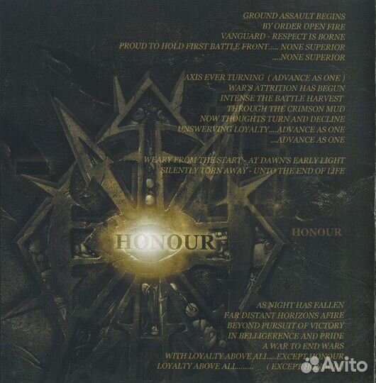 CD Bolt Thrower – Honour - Valour - Pride (2001)