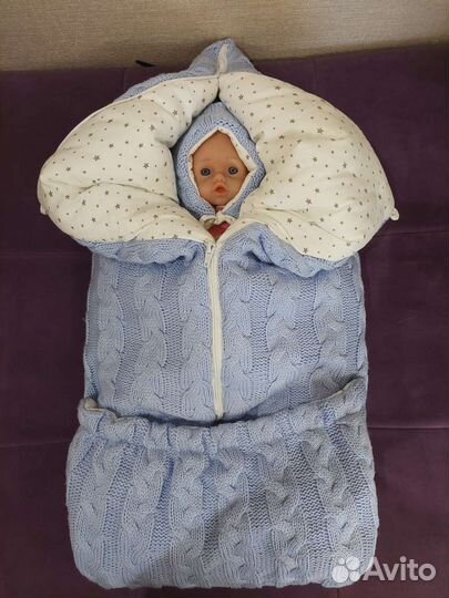 Конверт одеяло на выписку зима