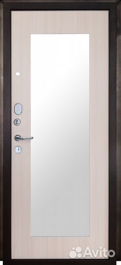 Дверь входная Форт-Волга 03 с зеркалом