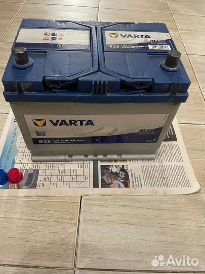 Аккумулятор varta 70 а.ч