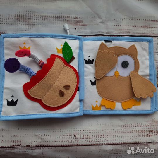 Развивающая книжка их фетра