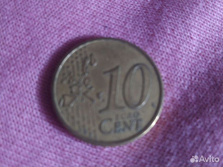 Монета 10 центов