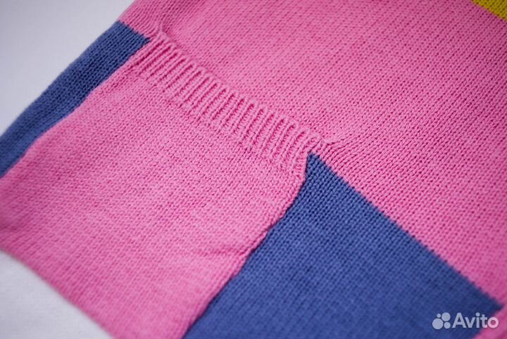 Вязанное платье для девочки, размер 5-6 лет