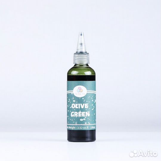 100 мл. Краситель для ткани Оливково-зеленый