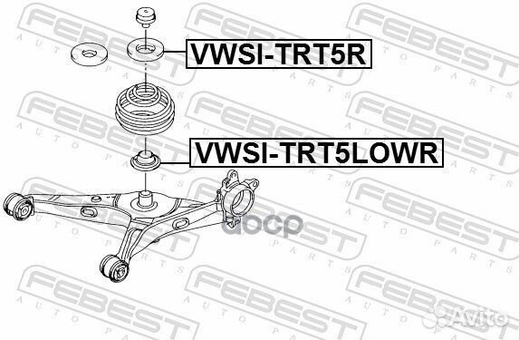 Проставка пружины VW transporter/multivan T5 03