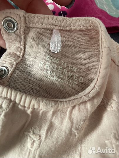 Пакет фирменных вещей для девочки 74-80