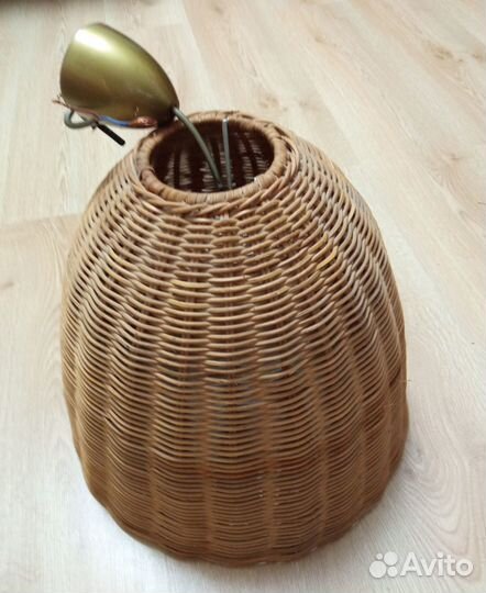 Светильник абажур навесной плетенный дизайнерский