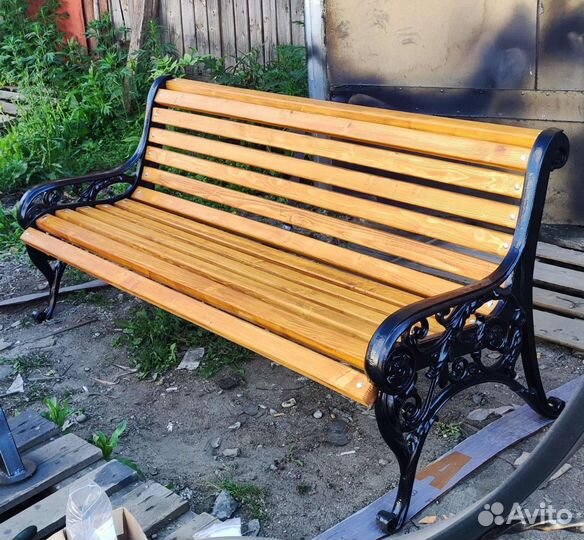 Скамейка на дачный участок/чугун