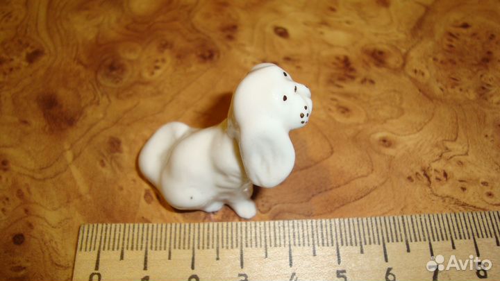 2 статуэтки собаки. Фарфор. лфз. СССР