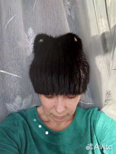 Шапка норковая женская