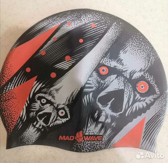 Шапочка для плавания mad wave