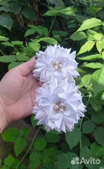 Бантики для волос ручной работы