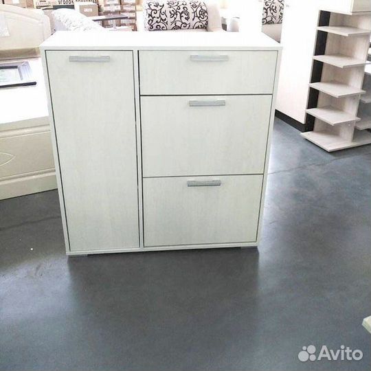 Тумба для обуви с ящиком белая