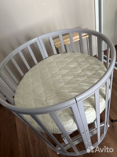 Круглый матрас 75*75 в детскую кроватку