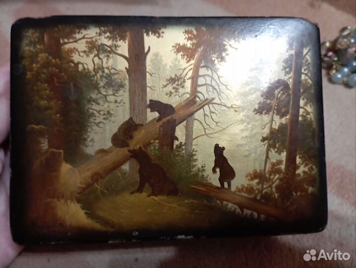 Шкатулка СССР, дерево, 