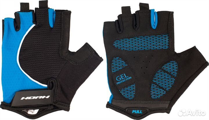 Велоперчатки детские horh 8810 черно-голубой