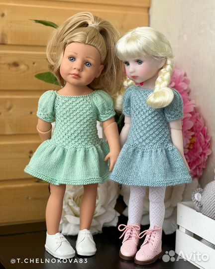 Мк по вязанию наряда для кукол Mia Nines d’Onil