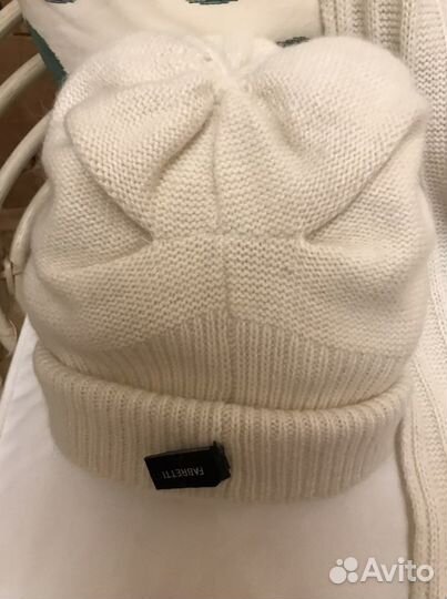 Шапка и шарф ангора /шерсть новые