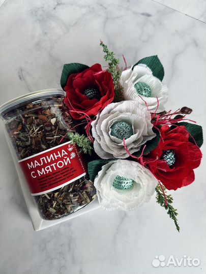 Съедобный букет зефирные цветы