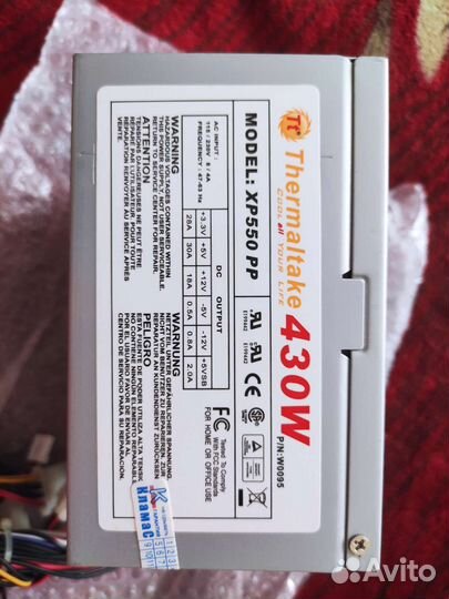 Блок питания Thermaltake XP550 рр 430W