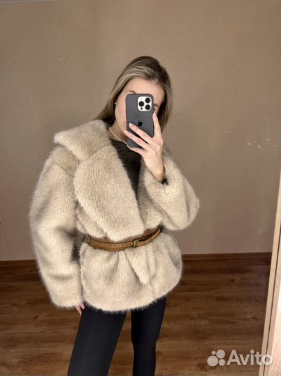 Шуба из эко меха