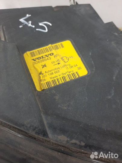 Фара передняя правая Volvo S40 седан 2.4 B5244S