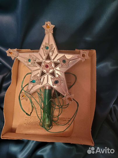 Звезда на елку ссср. Гирлянда