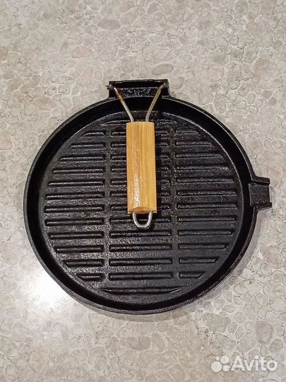 Чугунная сковорода блинная / гриль