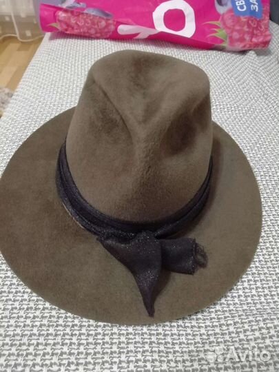 Шляпа фетровая мужская. Окружность 53см