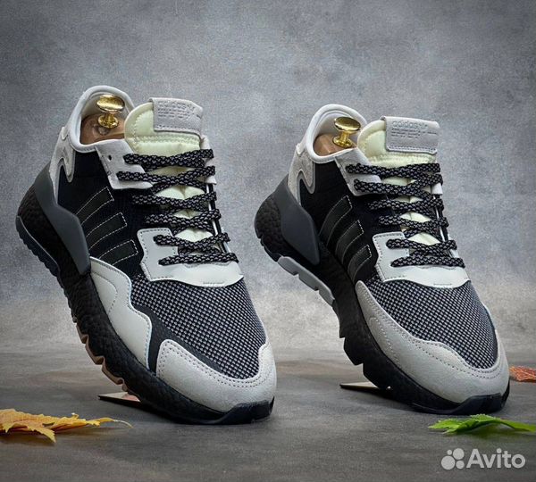 Adidas nite jogger светло серые разм. 41