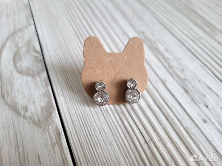 Серьги гвоздики пуссеты