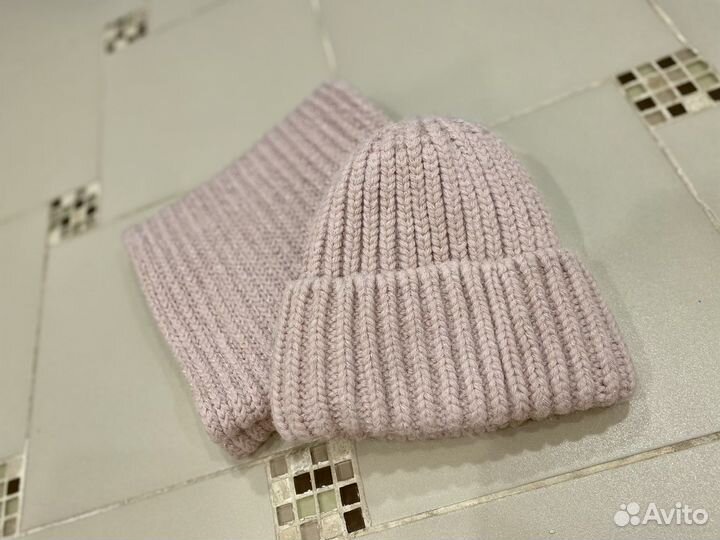 Зимний Комплект шапка и снуд женский